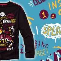 FIT-Z comic action lettering longsleeve FIT-Z comic action lettering longsleeve