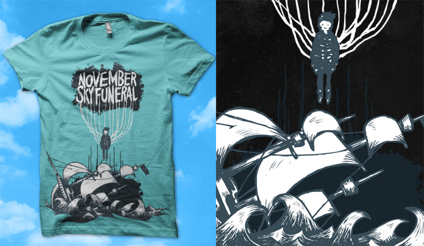 November Sky Funeral Shirt