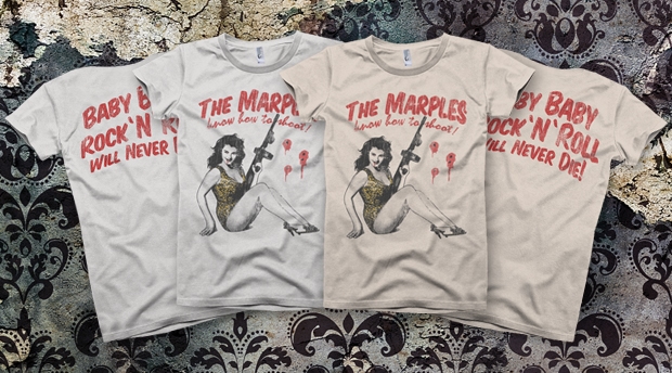 the marples rock n roll will never die shirts