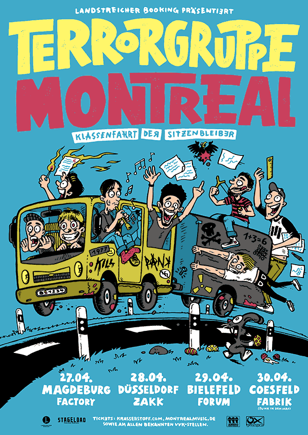TERRORGRUPPE & MONTREAL – KLASSENFAHRT DER SITZENBLEIBER